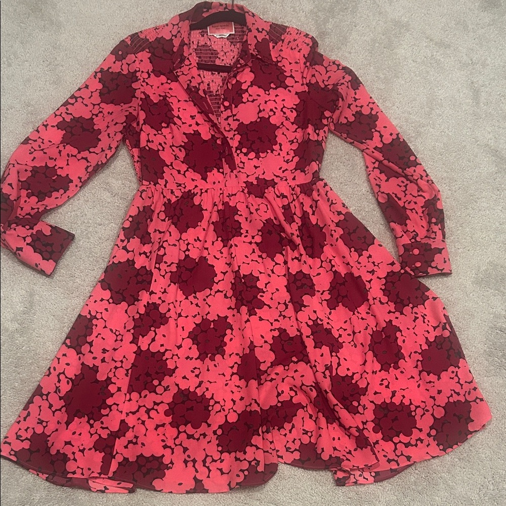 Kate Spade Floral Pink and Red Women's Dress